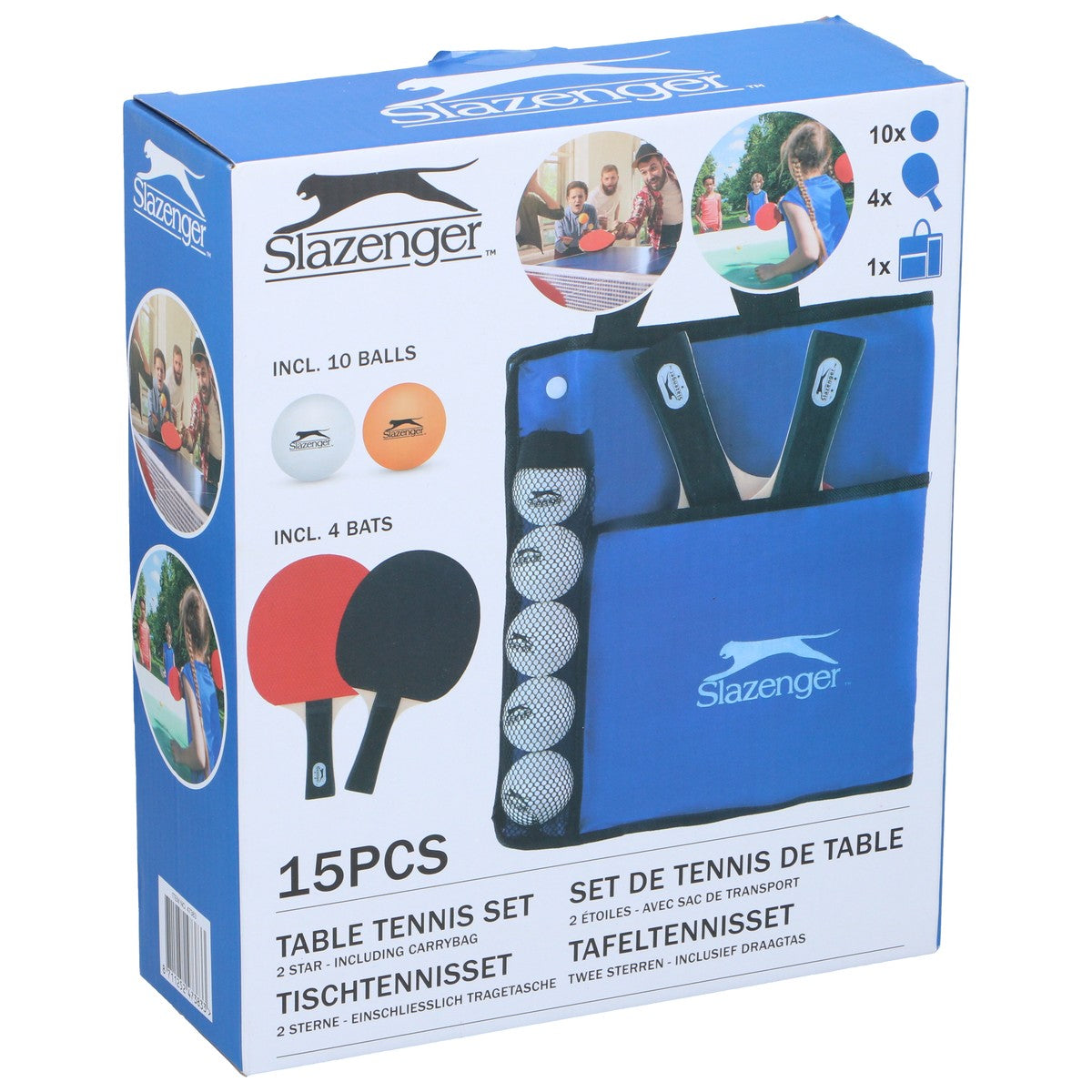 Slazenger Tafeltennis Set 15 Stuks - maximondo