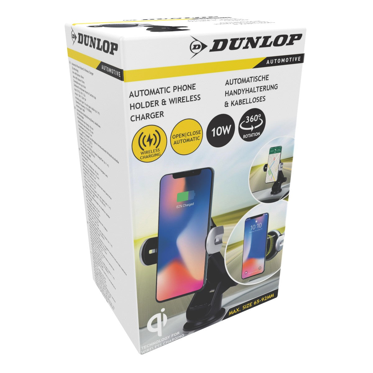 Dunlop Auto Telefoonhouder en Oplader - maximondo