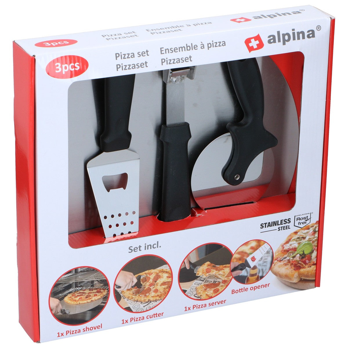 alpina Pizzaset 3Delig