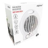 alpina Ventilatorkachel 2000W – 2 Warmtestanden