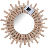 Arti Casa Wandspiegel - Ronde Spiegel Zon - 30cm - Hout - maximondo