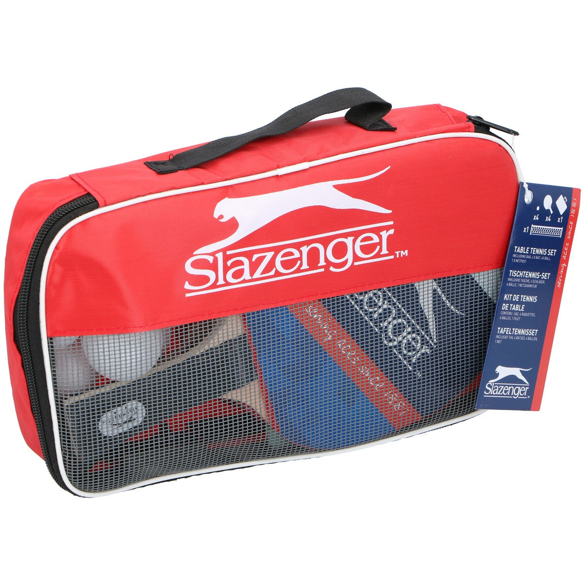 Slazenger Tafeltennisset 4 Pers. Incl. Tas - maximondo