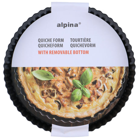 alpina Quichevorm - Verwijderbare Bodem -  28 x 3 CM - Zwart - maximondo
