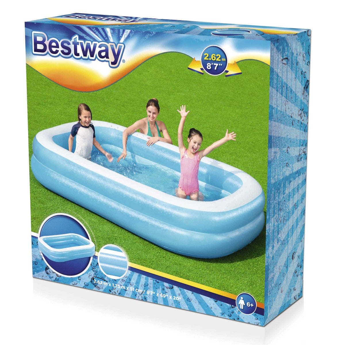 Bestway opblaasbaar familiezwembad