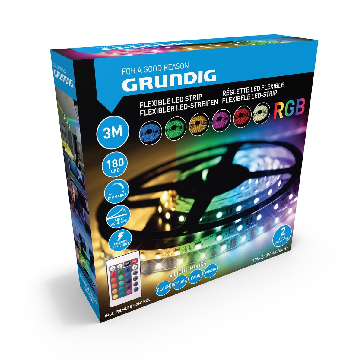 Grundig LED Licht strip 3 m - maximondo