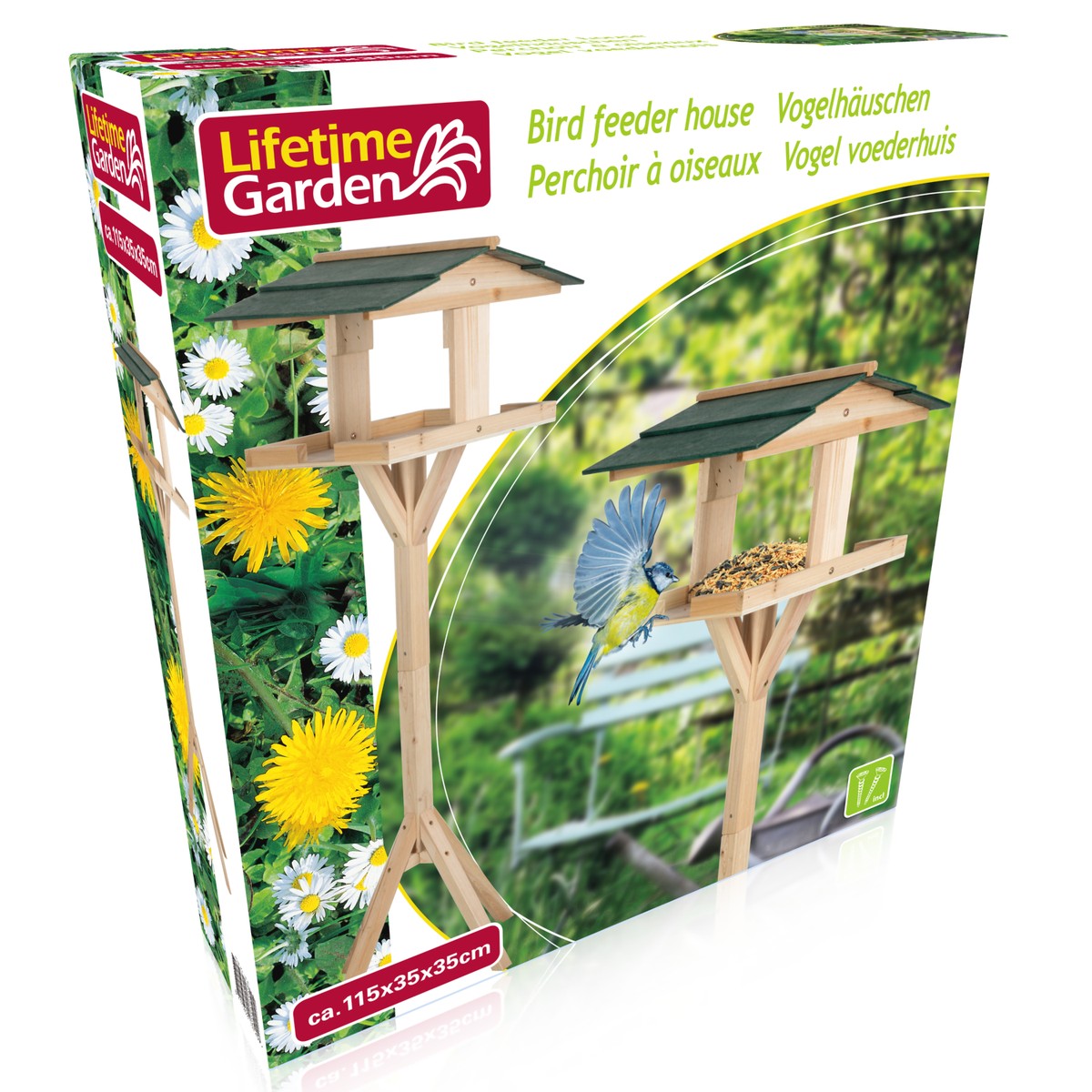 Lifetime Garden Vogelhuisje 115x35x35 CM - maximondo