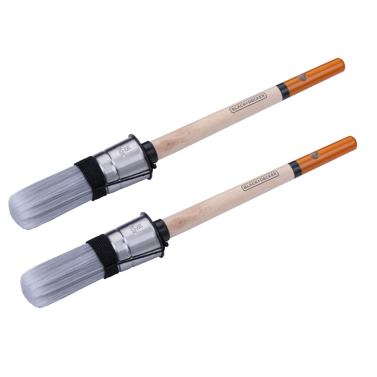 BLACK+DECKER Ronde Kwasten Set - 5-delige Verfkwasten Set - maximondo