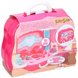 Eddy Toys Beautycase - prinsessen - 25 cm - roze - 19-delig - maximondo
