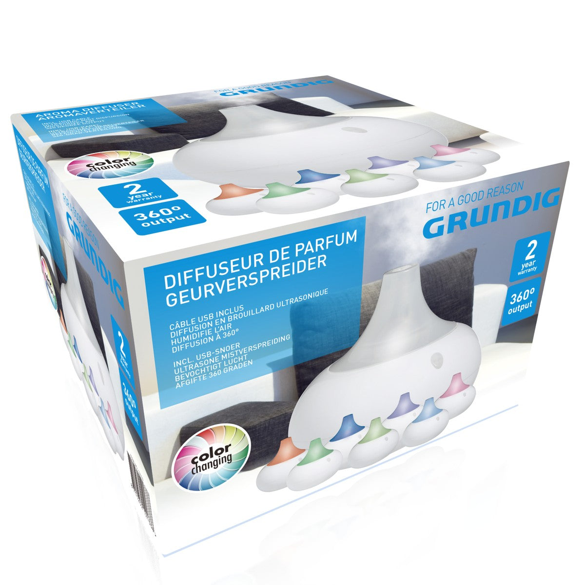 Grundig Aroma Diffuser 80ML, Timer - maximondo