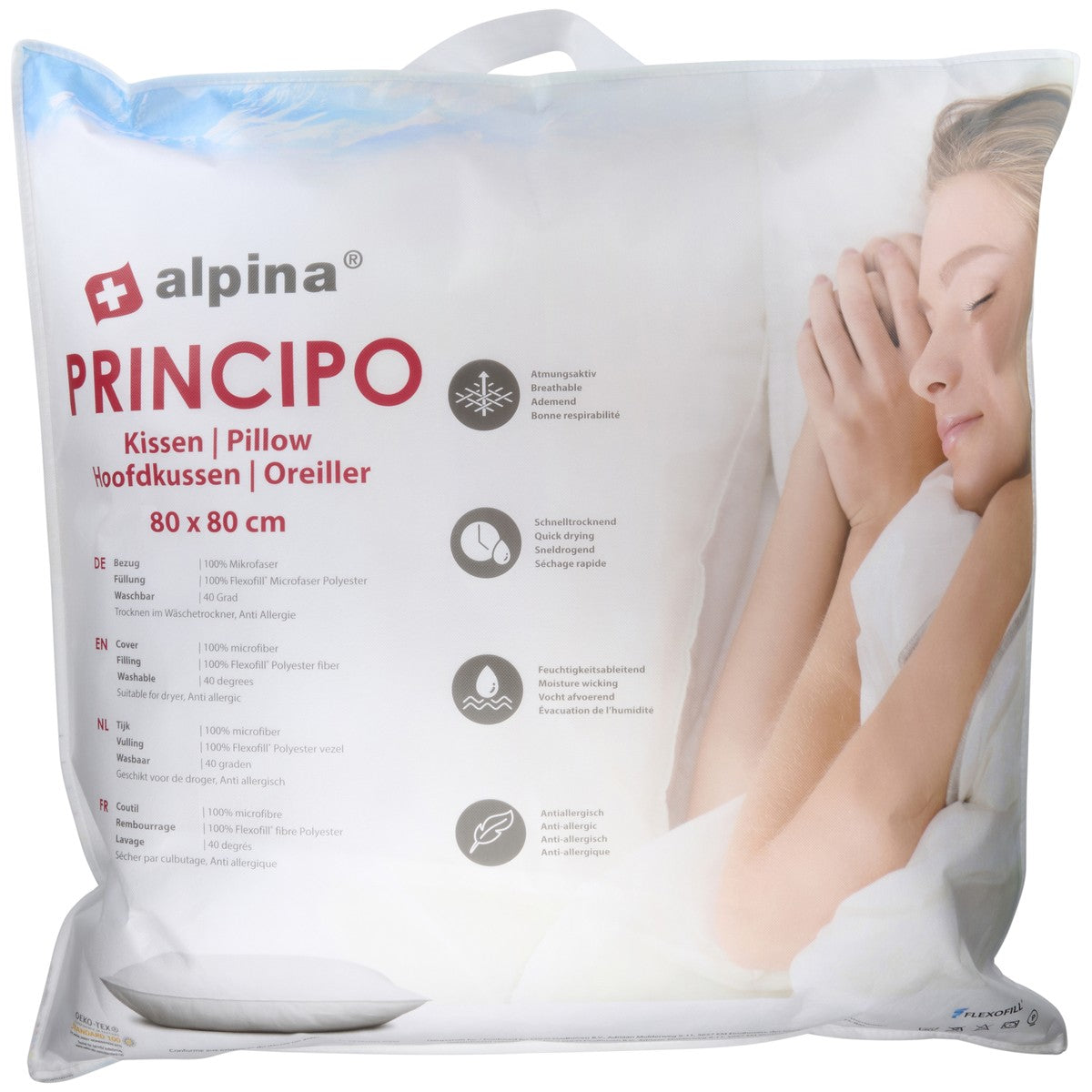 alpina Hoofdkussen 80x80 cm