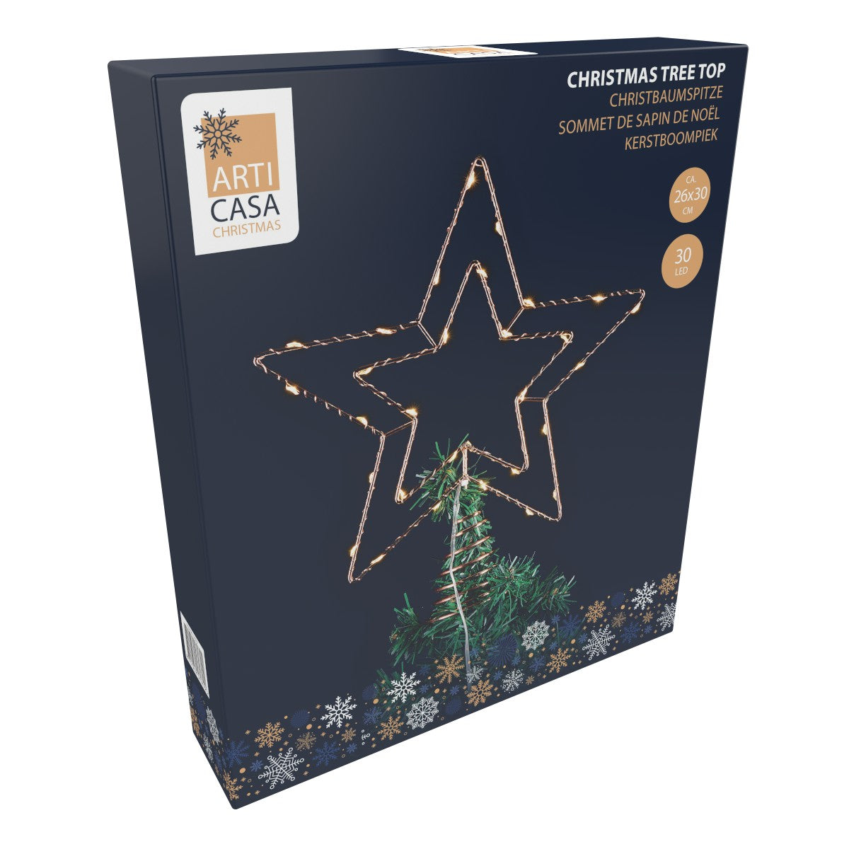 Arti Casa Kerstboompiek Rosé Goud - maximondo