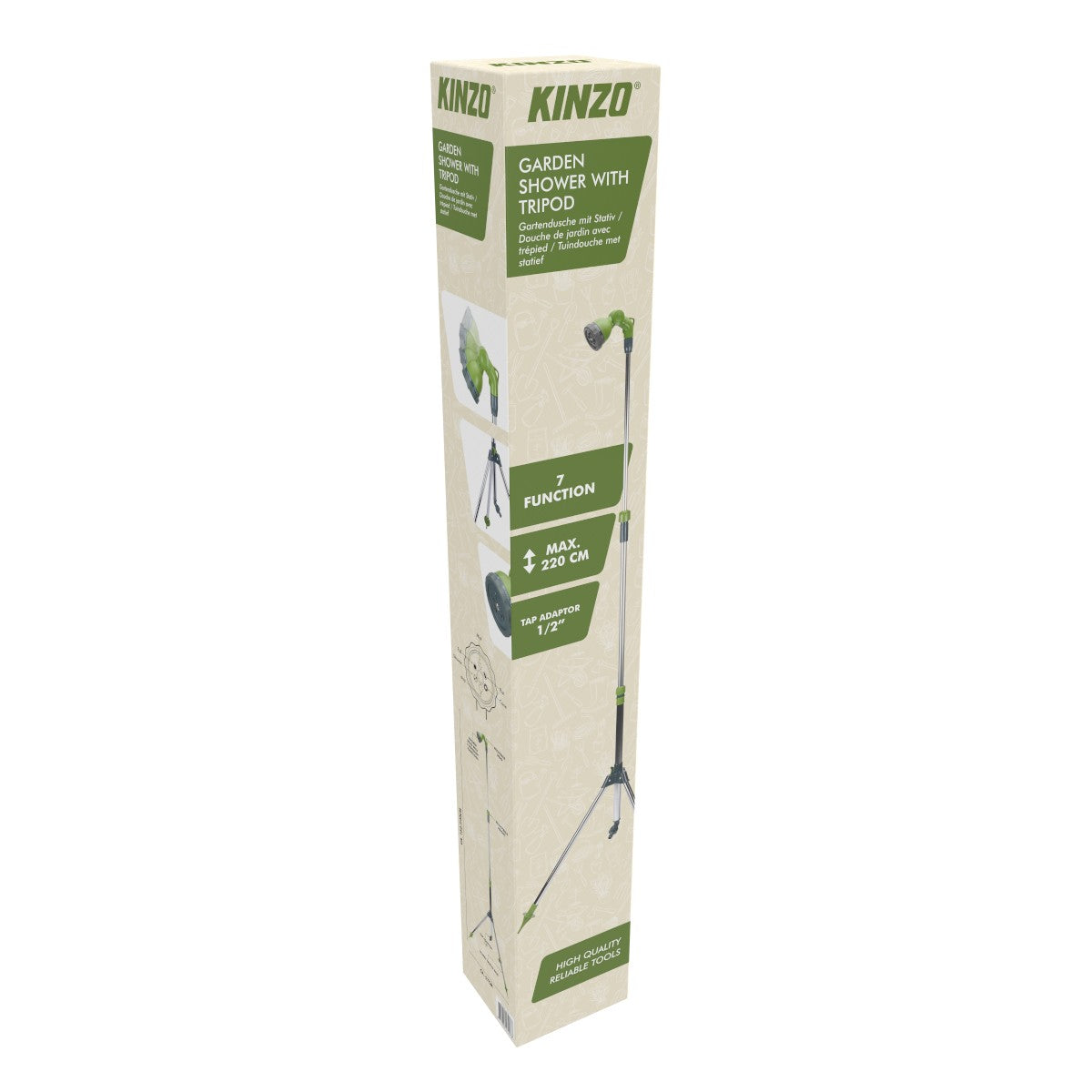 Kinzo Tuindouche met Statief - Verstelbaar tot 220 cm - maximondo