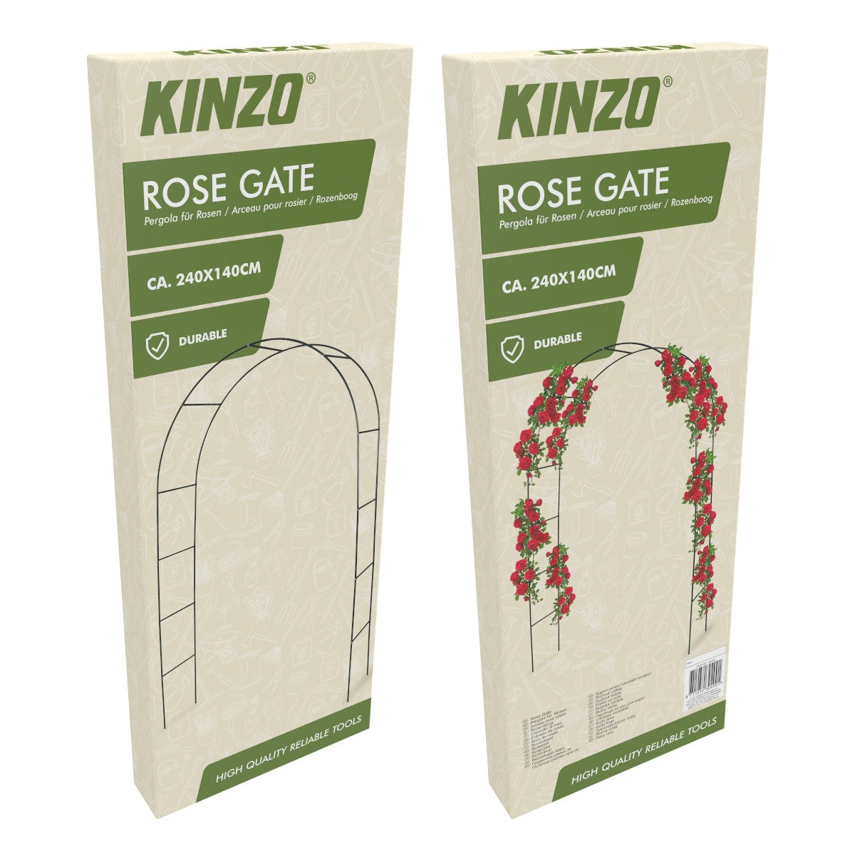 Kinzo Rozenboog Metaal 240 x 140 cm - maximondo