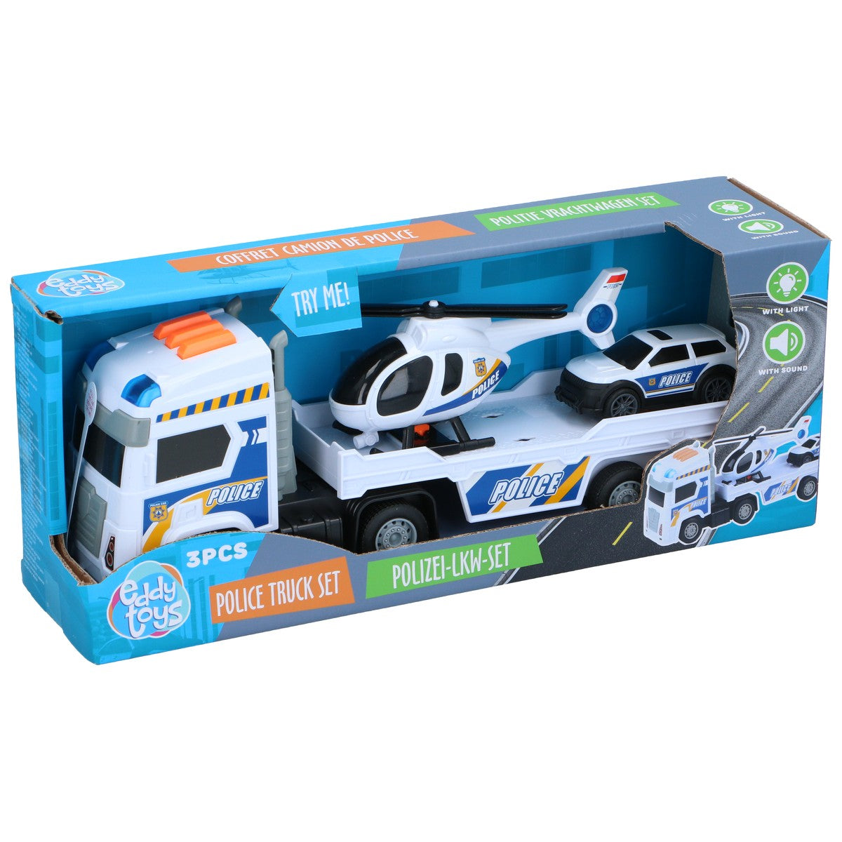 Gearbox Politie Vrachtwagen Set - maximondo