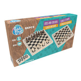 Eddy Toys Houten Schaak- En Dambord 2-in-1 - maximondo