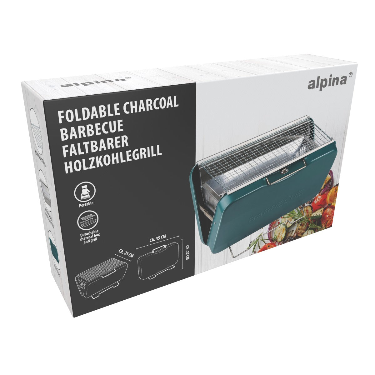 alpina Opvouwbare BBQ - 35 cm