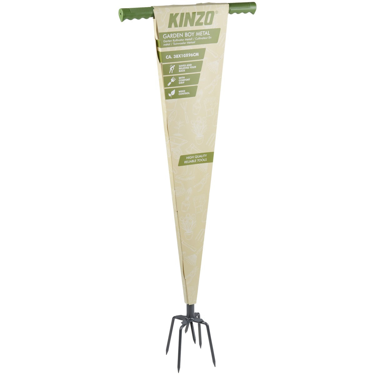 Kinzo Woelvork 96cm - Zilver - maximondo