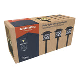 Grundig Solar Tuinlampen Set 3 Stuks - maximondo