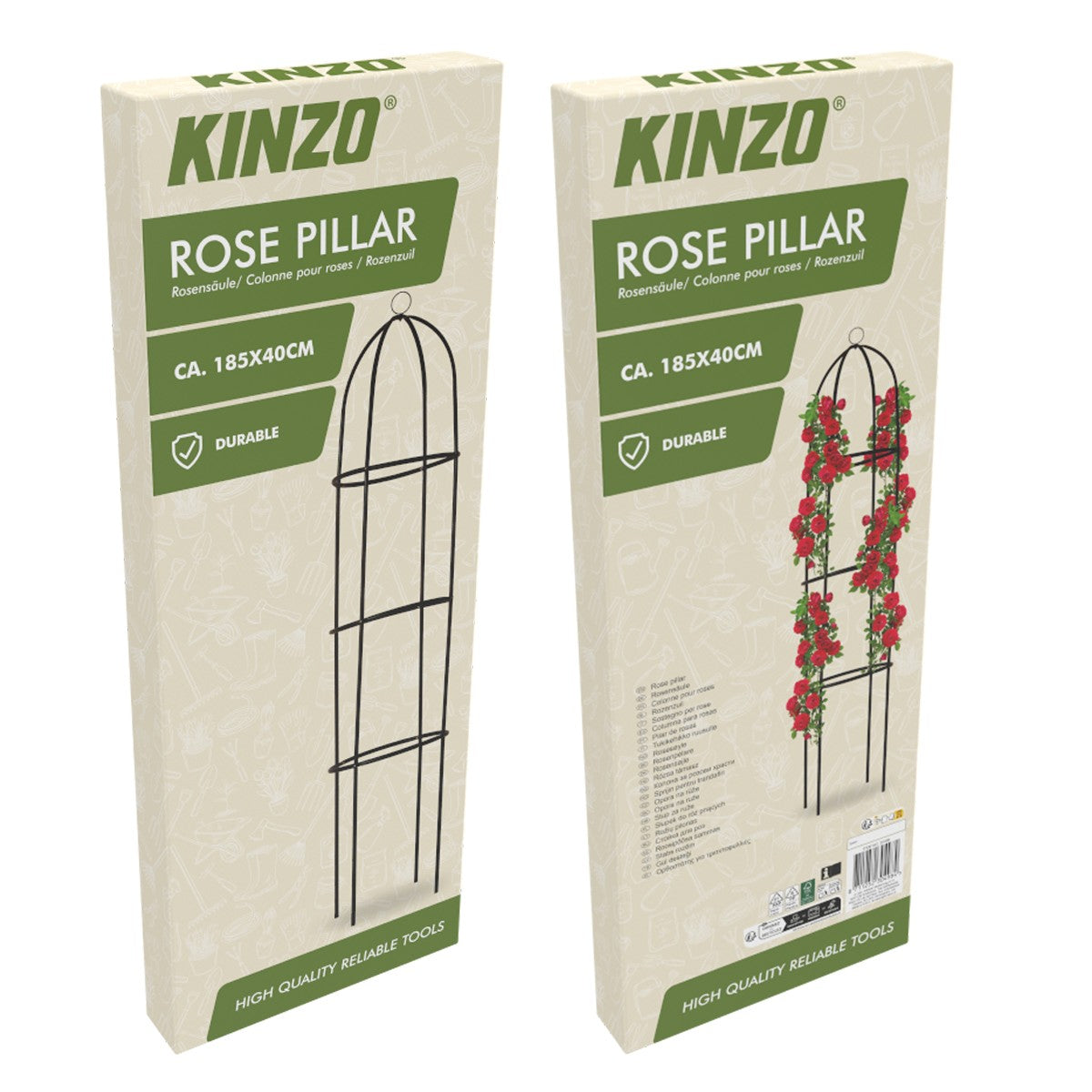 Kinzo Rozen Plantensteun Rond 185x40cm - maximondo
