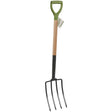 Kinzo Spitvork 4 Tanden met Houten Steel - maximondo