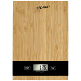 alpina Digitale Keukenweegschaal 5kg RVS LCD Display