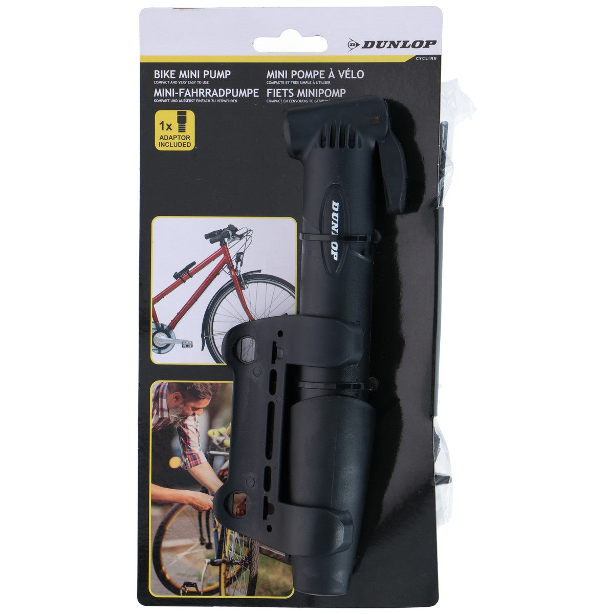 Dunlop - Mini-reispomp met adapter - maximondo