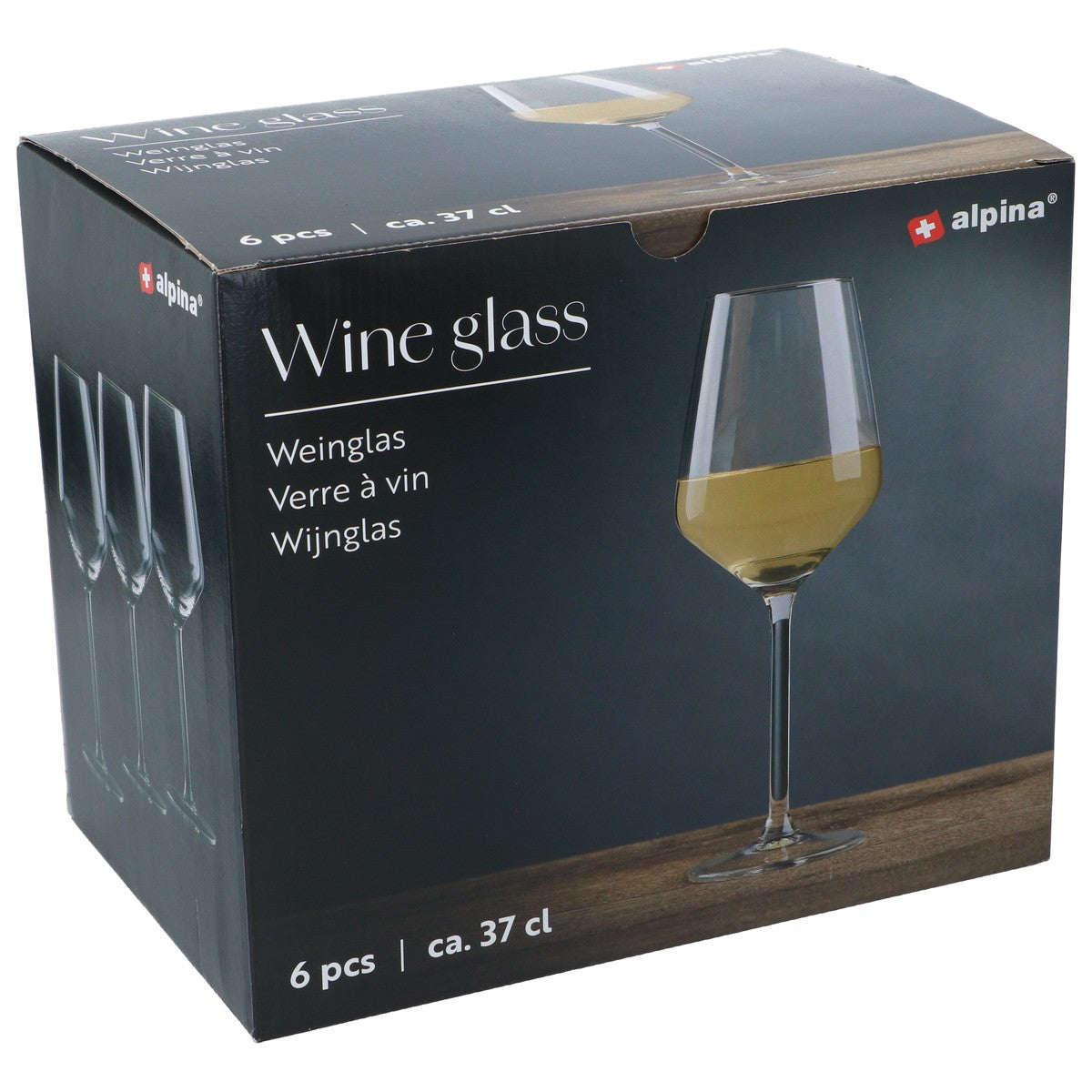 alpina Wijnglazen Set van 6 - Wijnglas 37cl