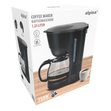 alpina Koffiezetapparaat 1,25L - Drip - Warmhoudfunctie