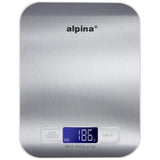 alpina Digitale Keukenweegschaal 5kg RVS LCD Display