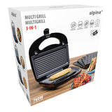 alpina 3-in-1 Tosti-, Wafel- en Grillapparaat