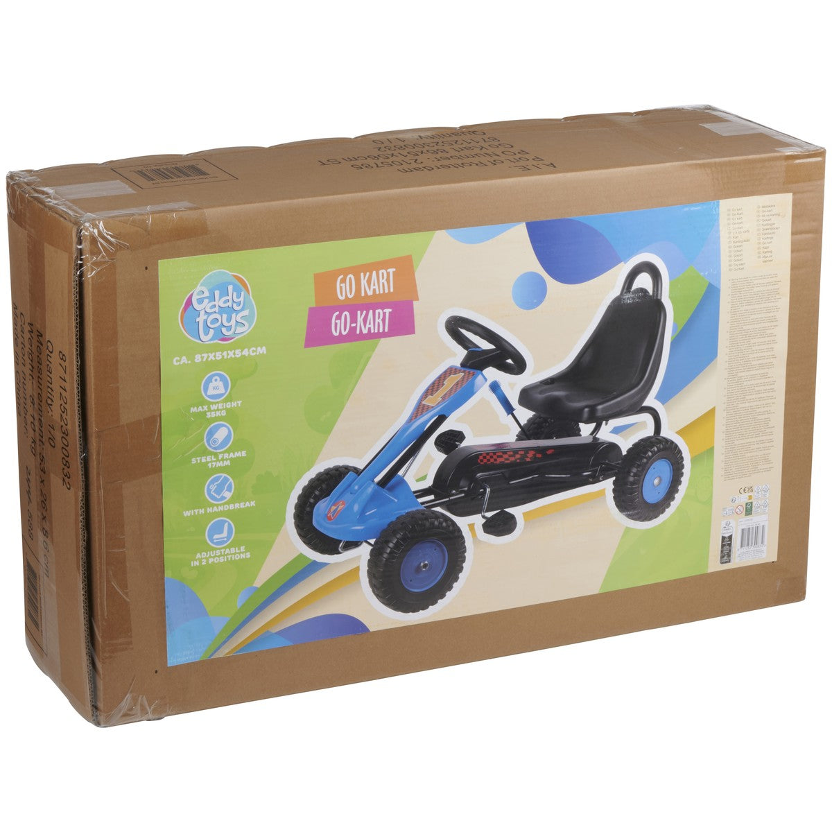 Eddy Toys Go-Kart Trapauto voor Kinderen - maximondo