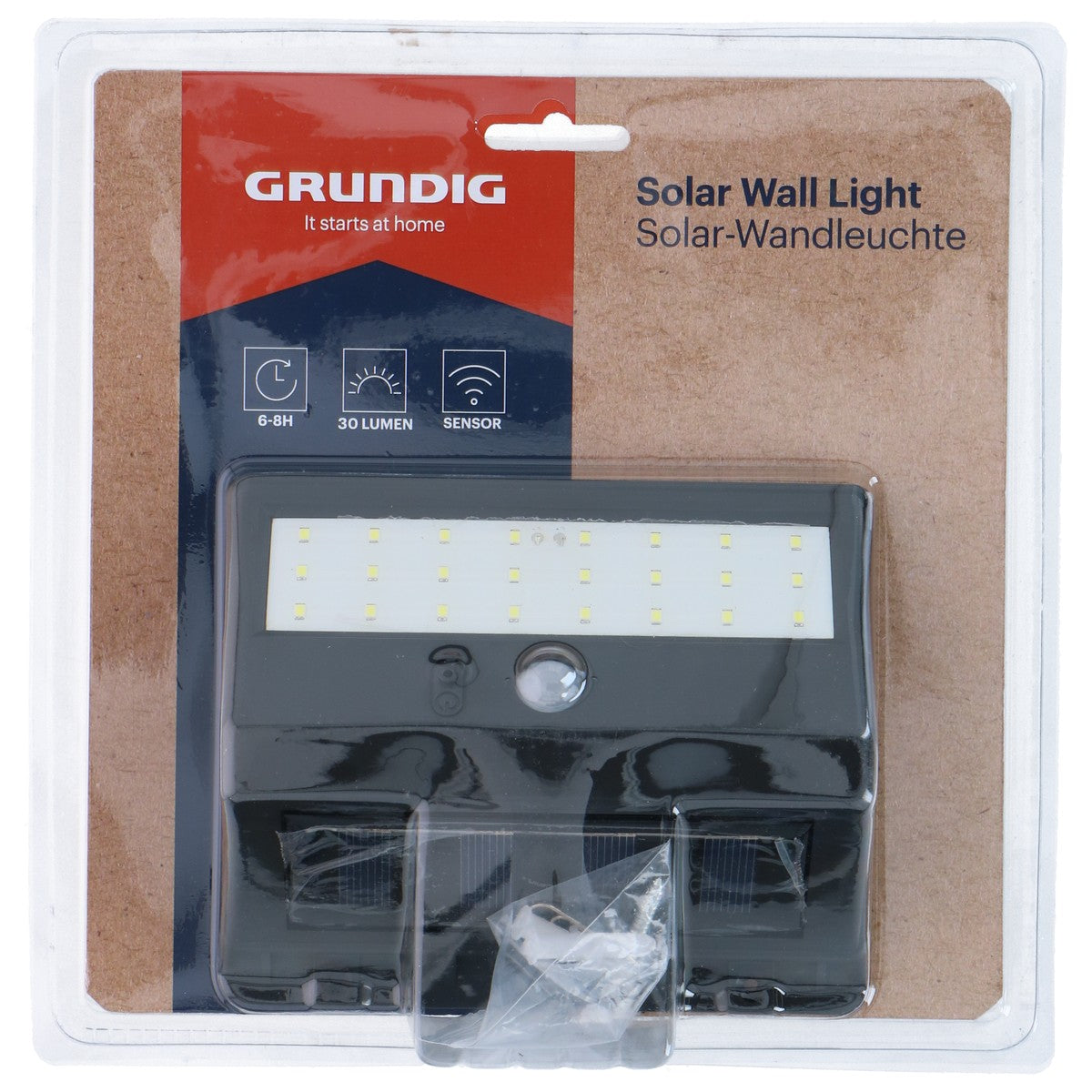 Grundig Solar Wandlamp Buiten met Schemersensor