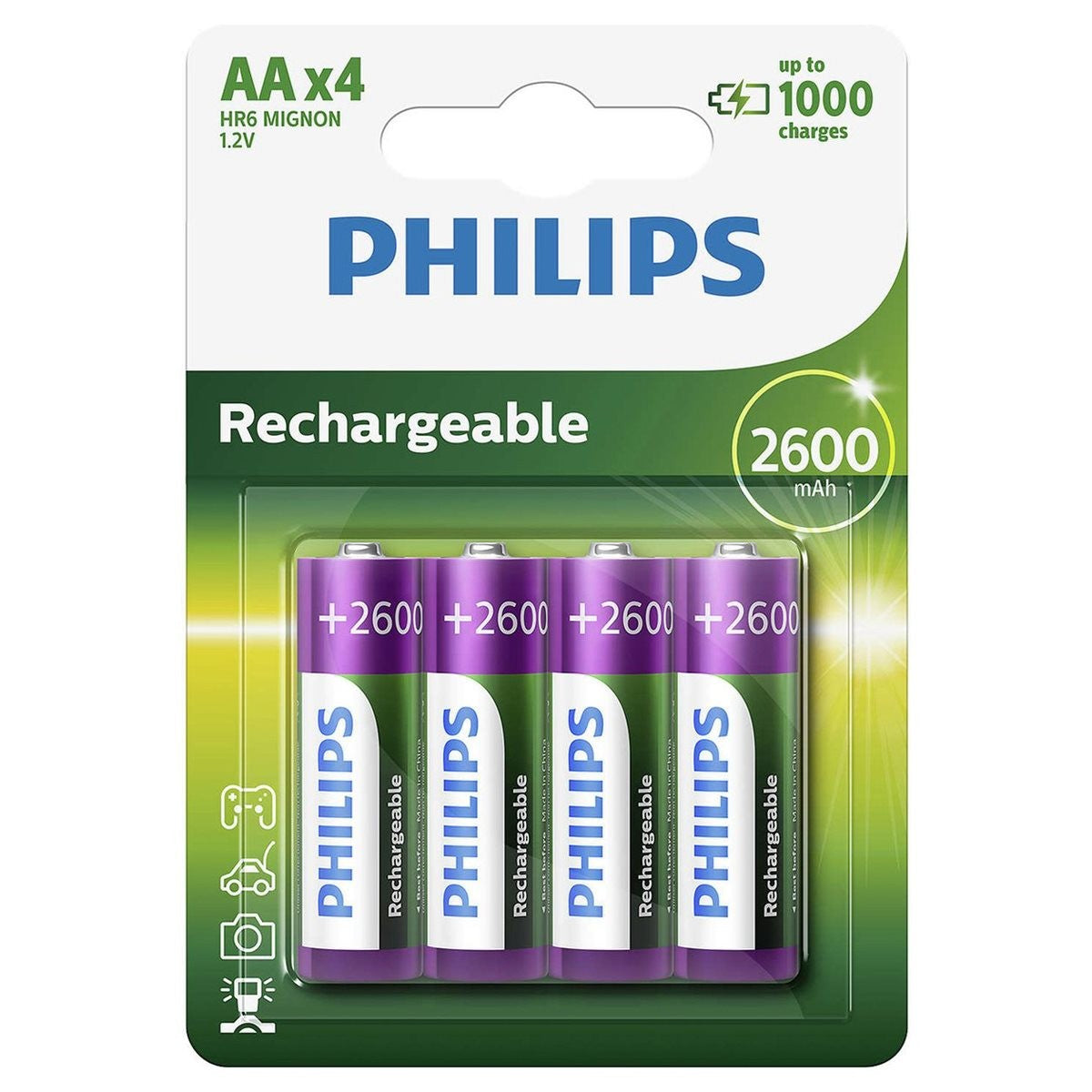 Philips AA HR6 NiMH 2600mAh - maximondo