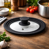 alpina Universele Glazen Deksel Siliconen Rand 16/18/20cm - maximondo