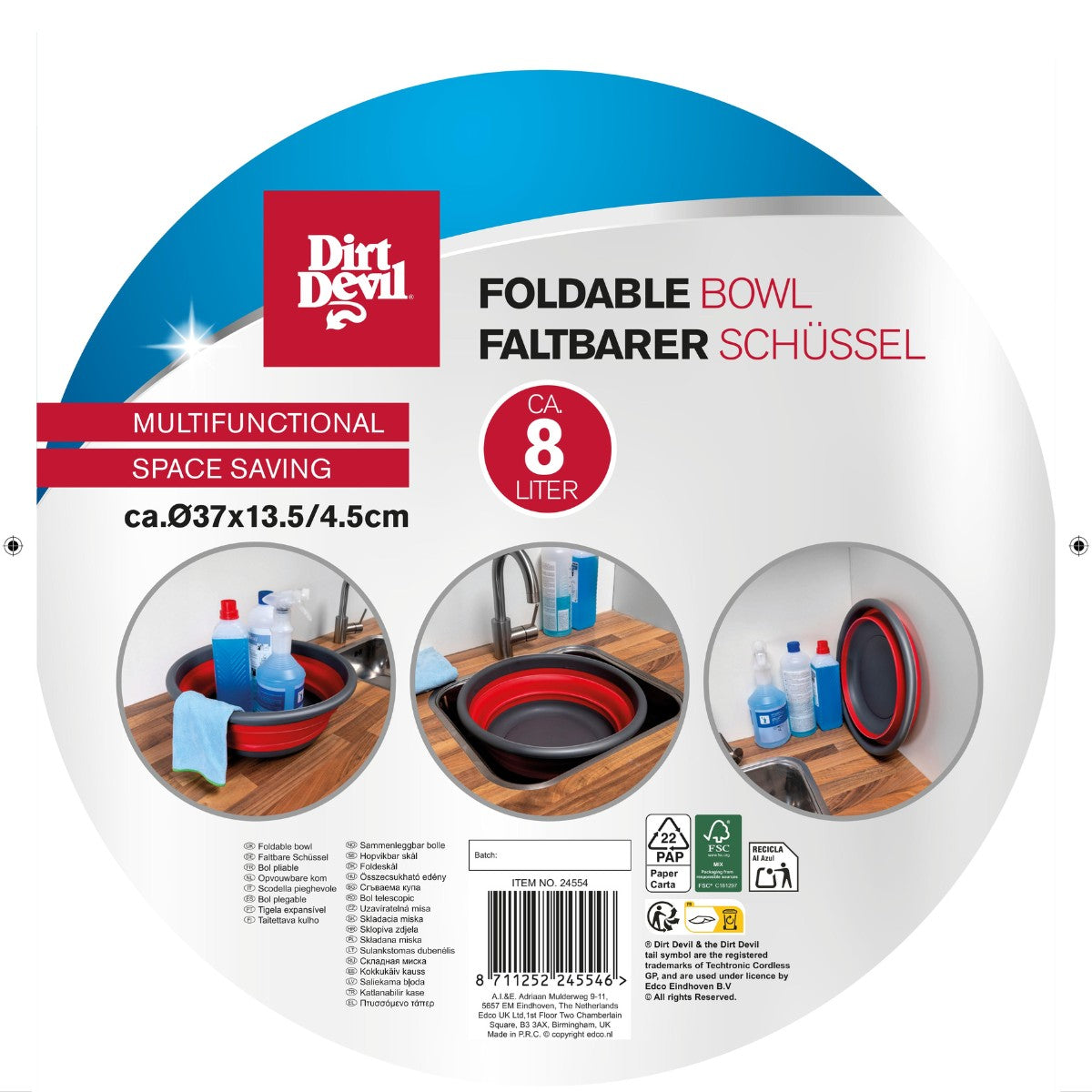 Dirt Devil Emmer 8L