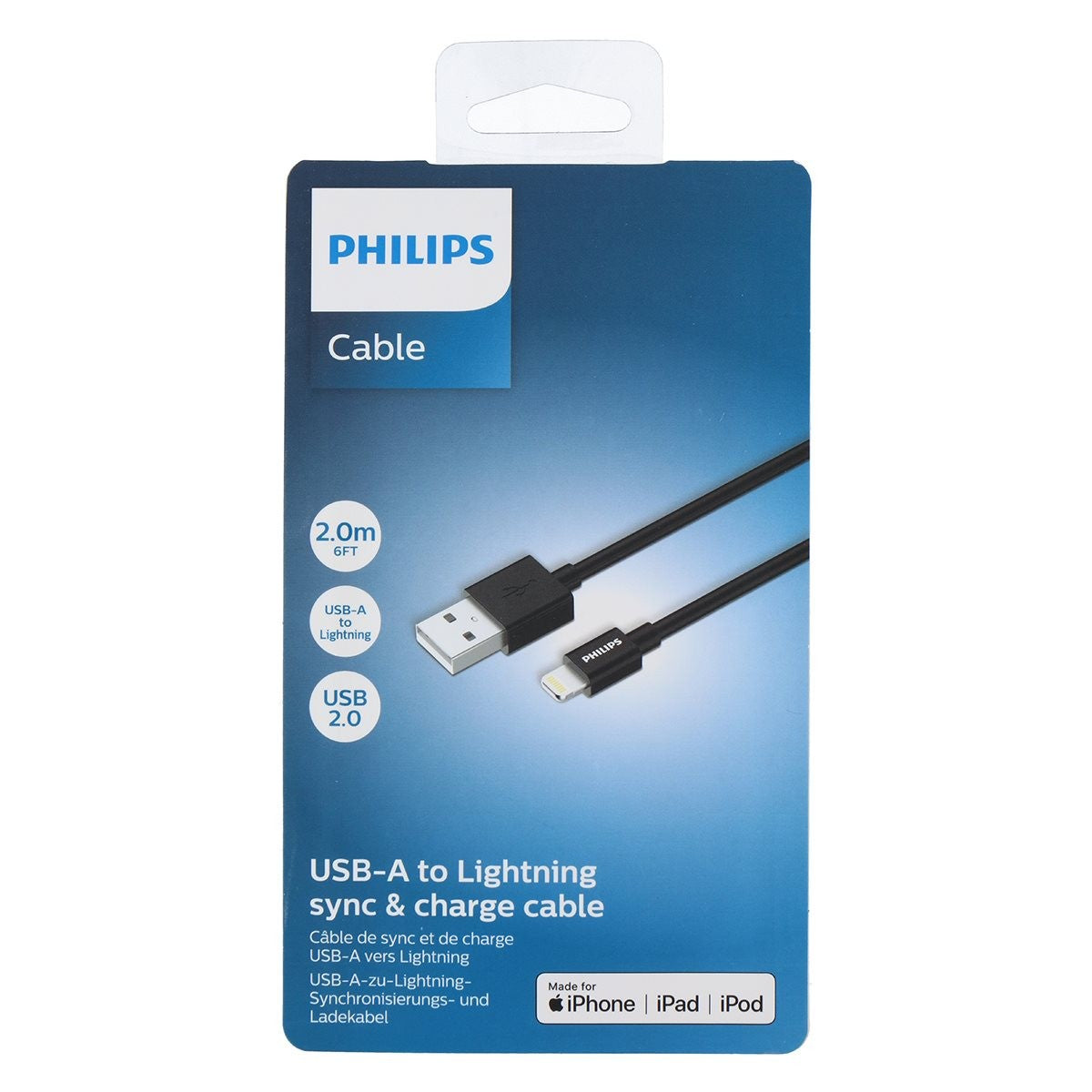 Philips USB-A naar Lightning Kabel - maximondo
