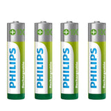 Philips 4 Stuks AAA-Batterijen HR03 - Oplaadbaar