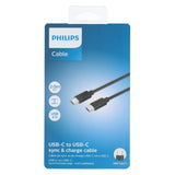 Philips USBC naar USB-C Kabel, 2 m, Zwart - maximondo
