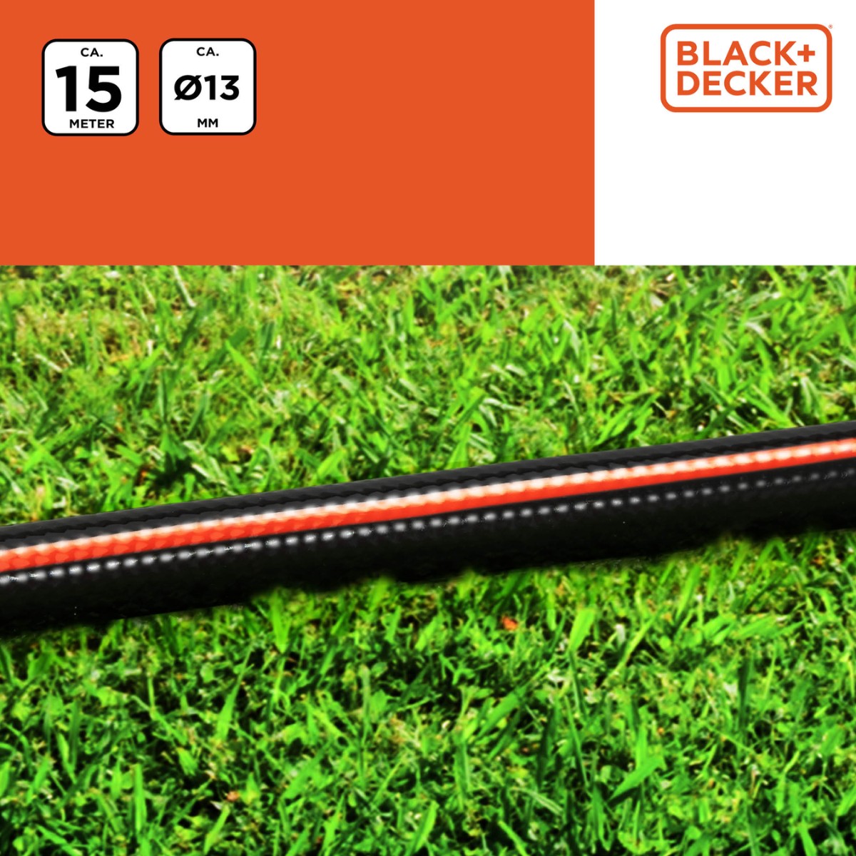 BLACK+DECKER Tuinslang 15M ⌀13MM