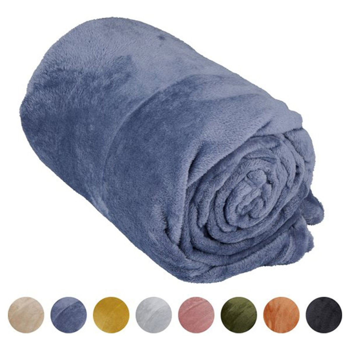 Arti Casa Fleece Deken Blauw