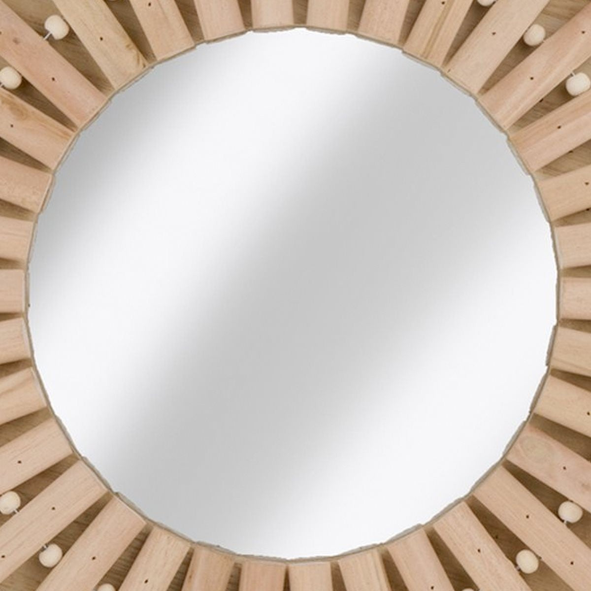 Arti Casa Wandspiegel - Ronde Spiegel Zon - 30cm - Hout