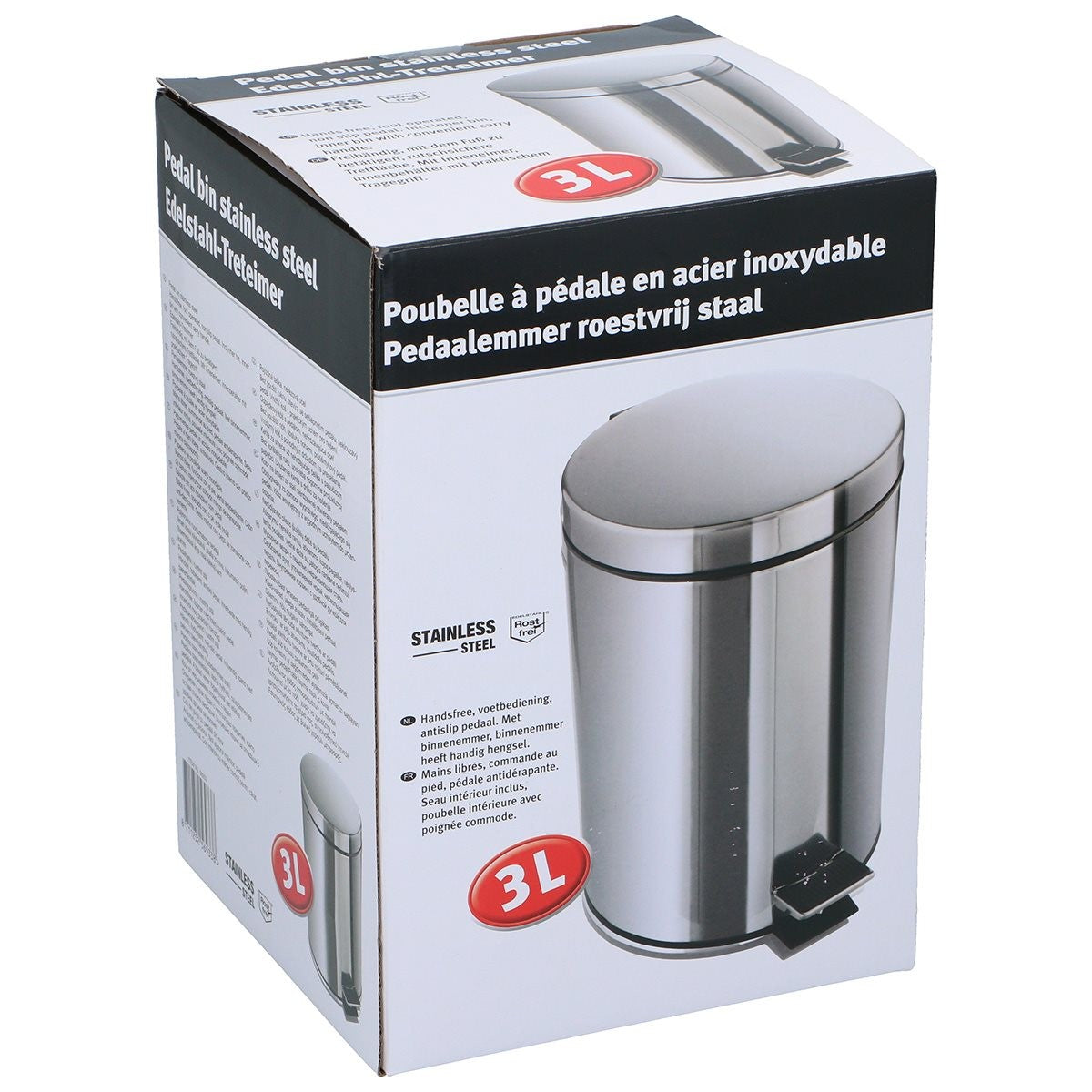 Pedaalemmer 3L Rvs