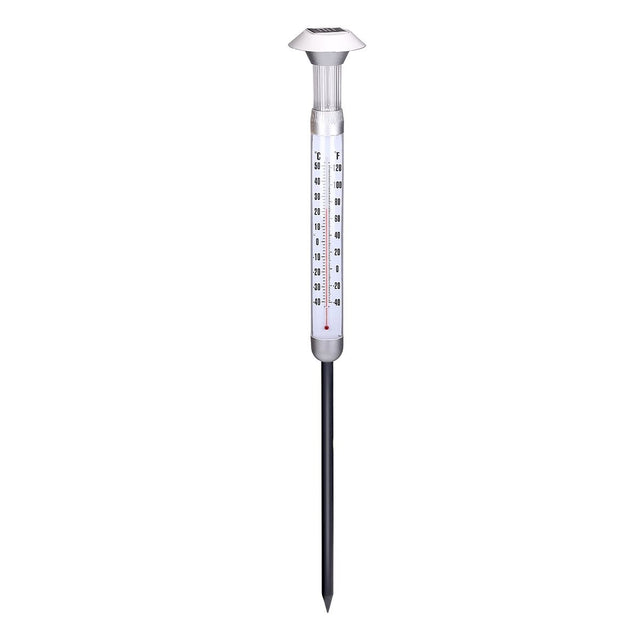 Grundig Solar Thermometer - Tuinthermometer met Tuinlamp - maximondo