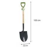 Kinzo Tuinspade 105 cm met Houten Steel - maximondo