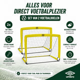 Umbro Pop-Up Voetbaldoel Set van 2  120 x 90 x 90 cm