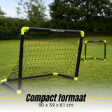 Dunlop Voetbaldoelen Set van 2 - Voetbalgoal 90 x 59 x 61 cm - maximondo
