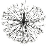 Luca Lighting Bal led zwart klassiek wit 2050led IP44 en timer - d70cm - maximondo