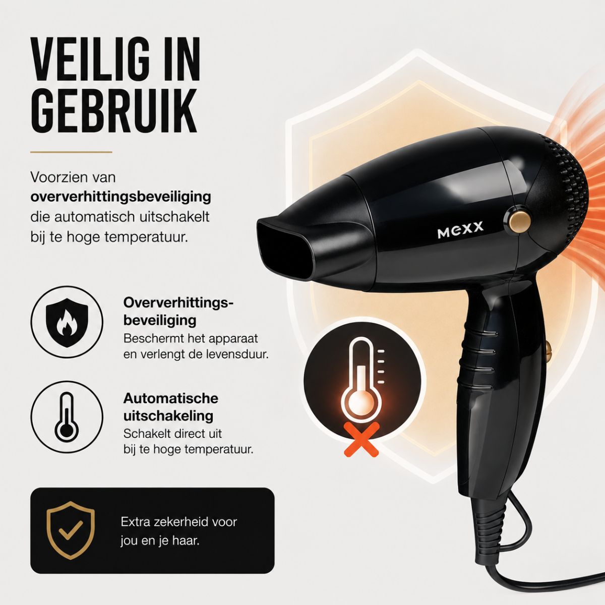 MEXX Mini Reisföhn 1200W
