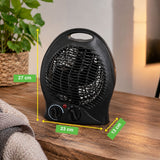 Kinzo Ventilatorkachel 2000W Zwart