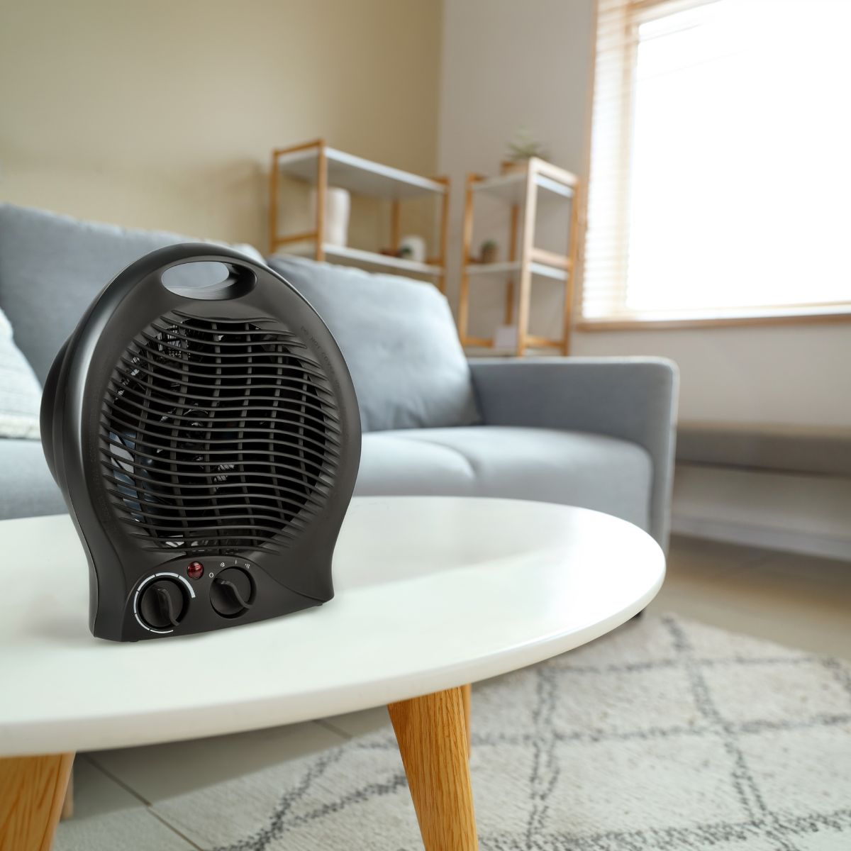 Kinzo Ventilatorkachel 2000W Zwart